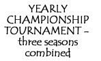 APC $2750 Yearly Championship Tournament