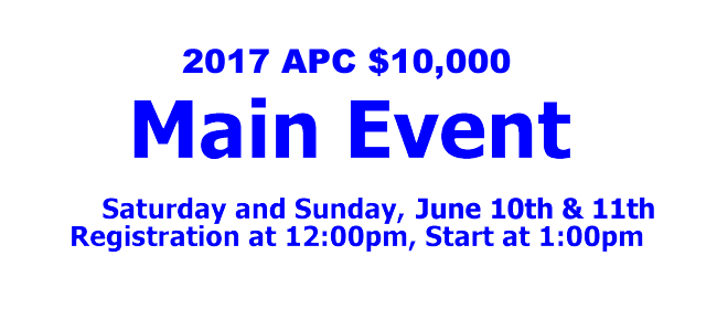 The Atlanta Poker Club Main Event 2017
