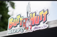 butt hutt bar-b-q logo